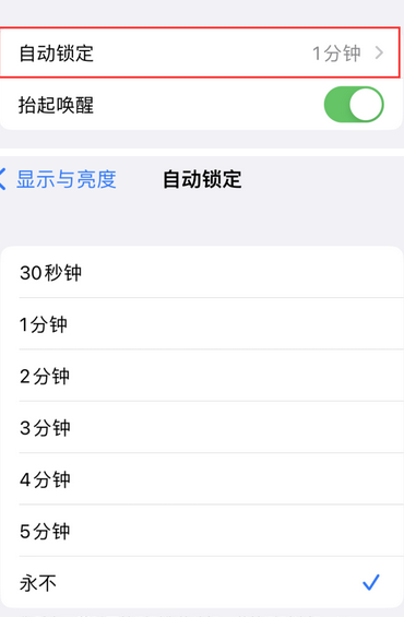 泰州苹果换屏维修分享无法调整iPhone自动锁屏的时间怎么办